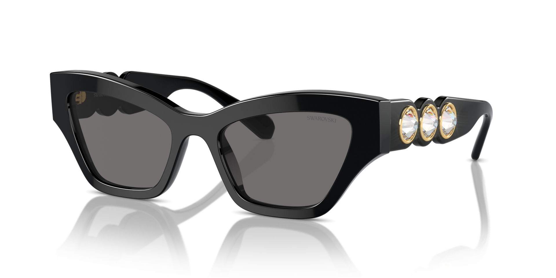 Swarovski SK6021 M (53 - 19) with Grey lenses and Black frame