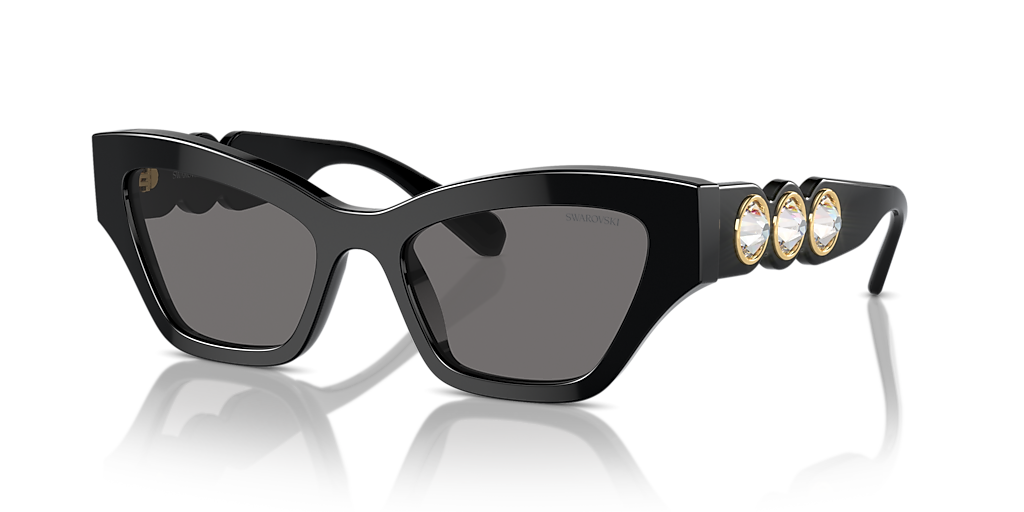 Swarovski SK6021 M (53 - 19) with Grey lenses and Black frame
