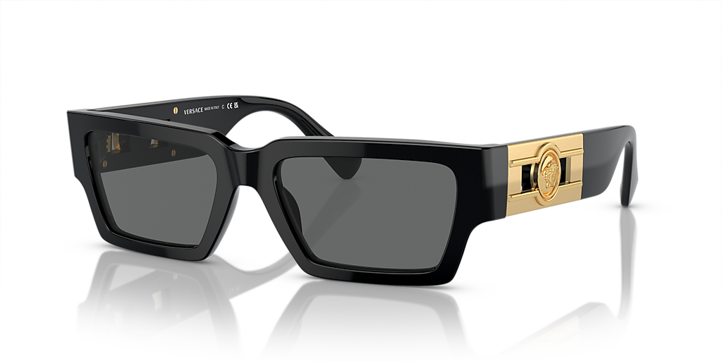 Versace VE4459 S (54 - 18) with Grey lenses and Black frame