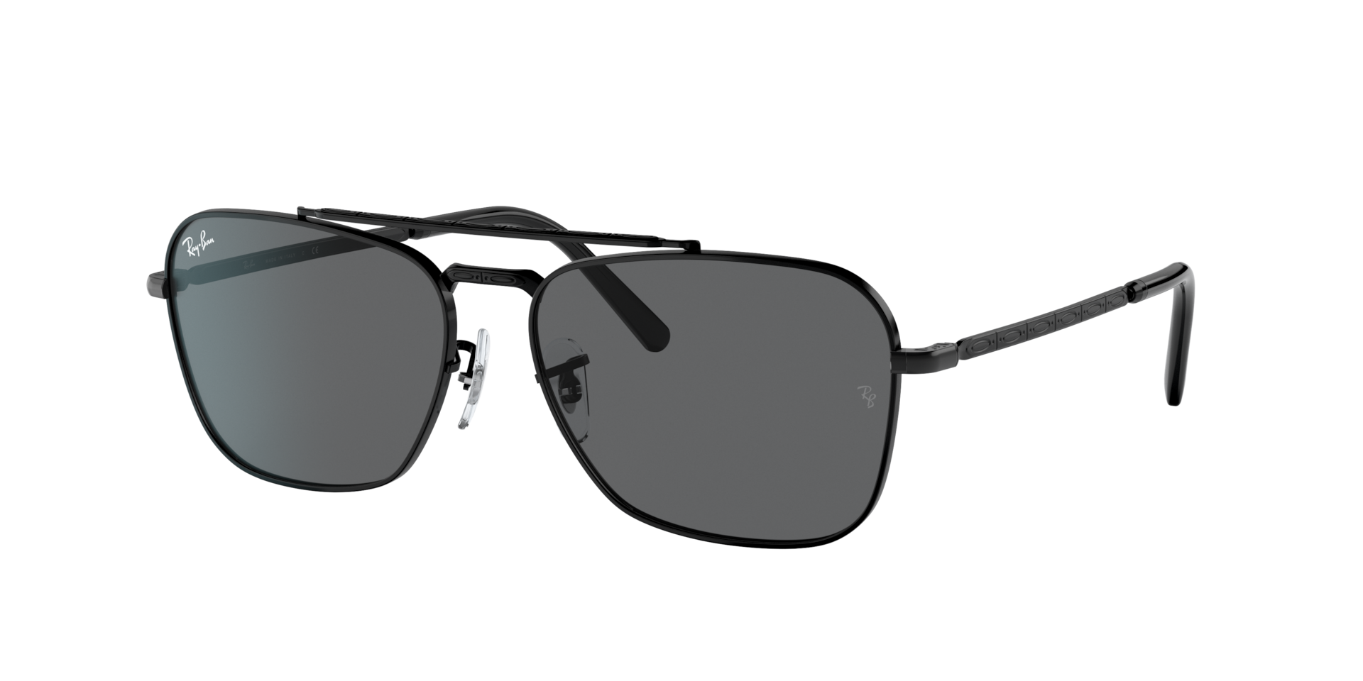 Ray-Ban New Caravan XL (58 - 15) with Grey lenses and Black frame