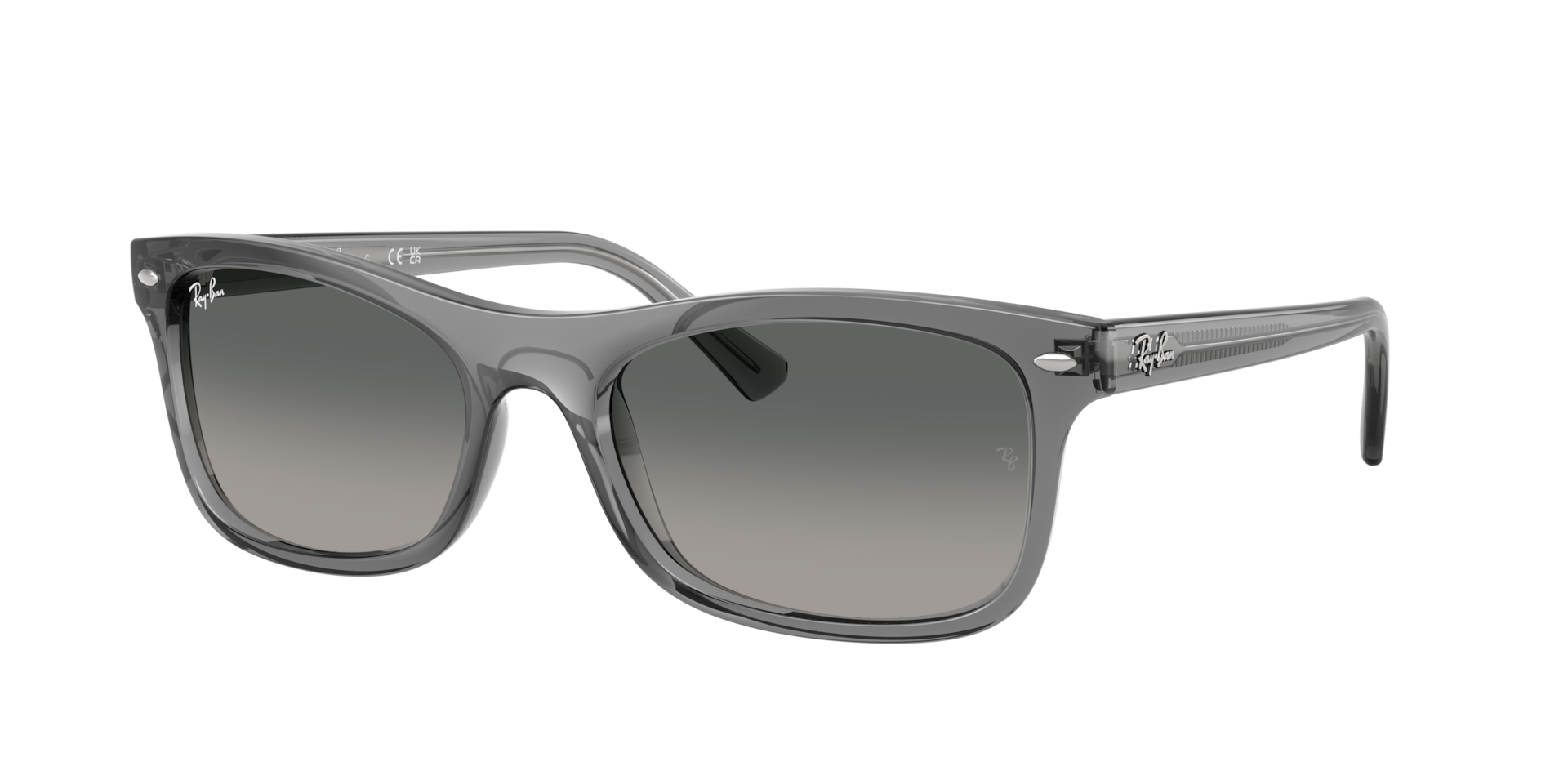 Ray-Ban Unisex Sunglass RB2226 - Couleur du Monture: Transparent Gris, Couleur de Lentille: Dégradé Gris