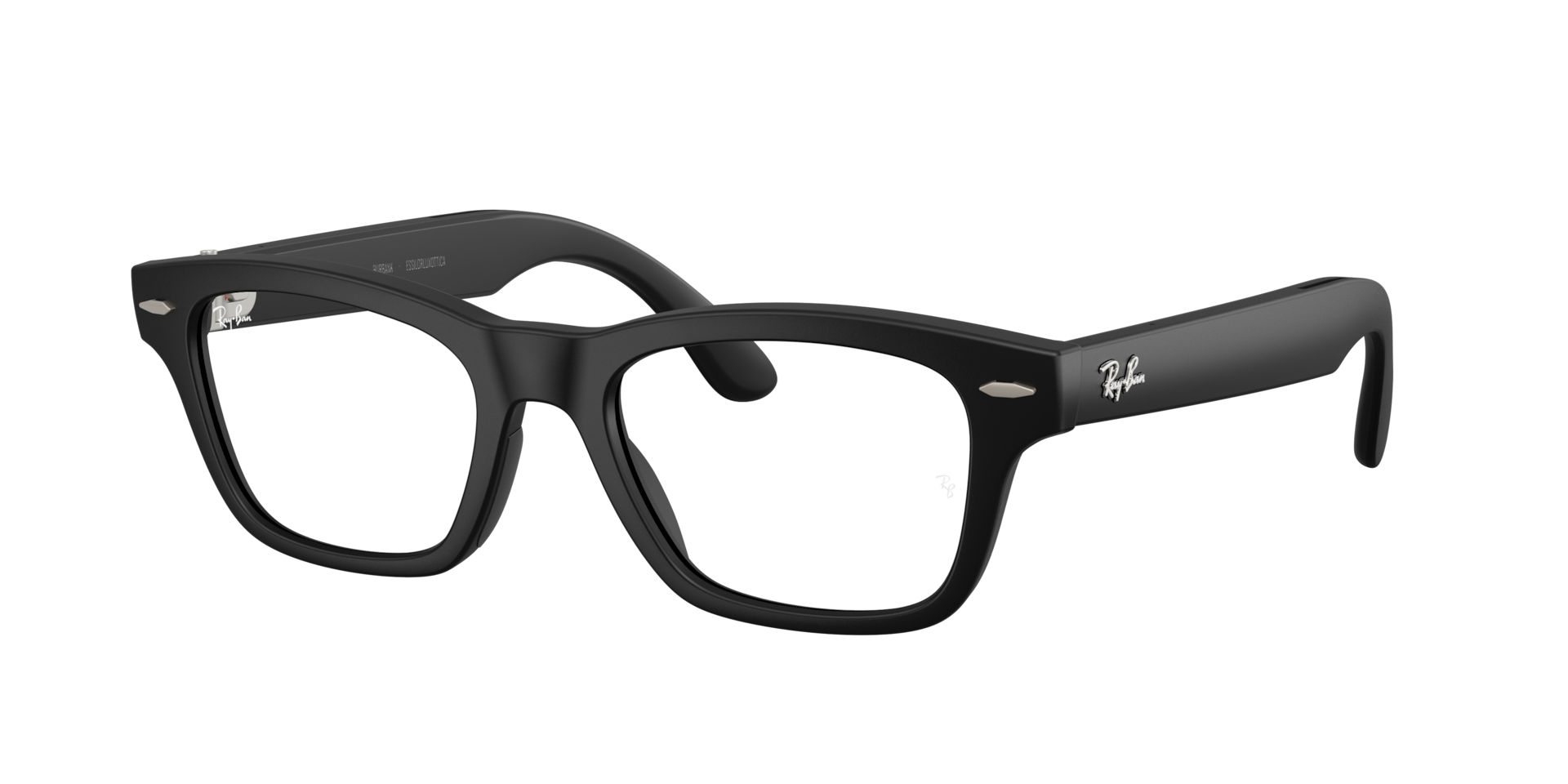 RayBan Unisex RayBan Meta Audio Burbank Frame color Black Lens color ClearGreen Graphite