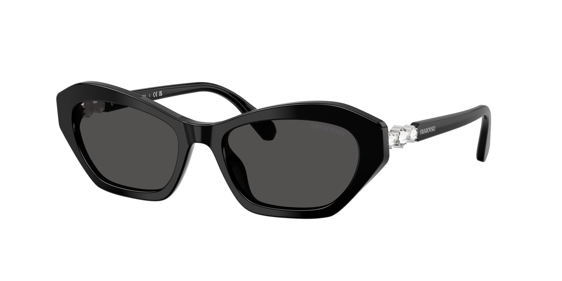 Swarovski 0Sk6048 - Unisex - Sunglasses - Black - 54 Mm - Accessories - Image 3