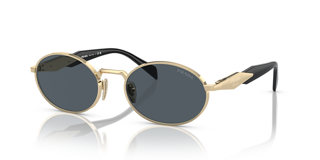 Prada PR 65ZS L (55 - 20) with Grey lenses and Gold frame