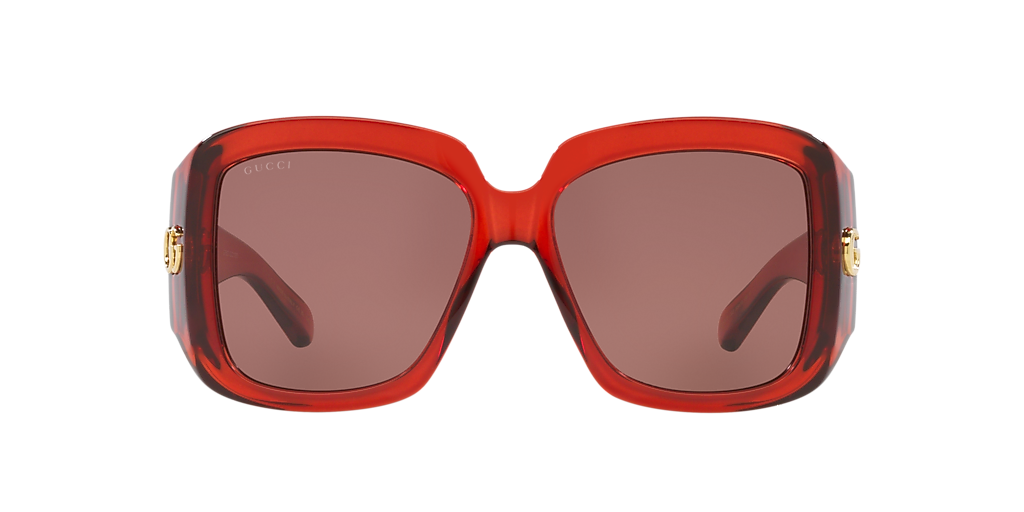 Gucci GG1402S S (55 - 16) with Brown lenses and Red frame