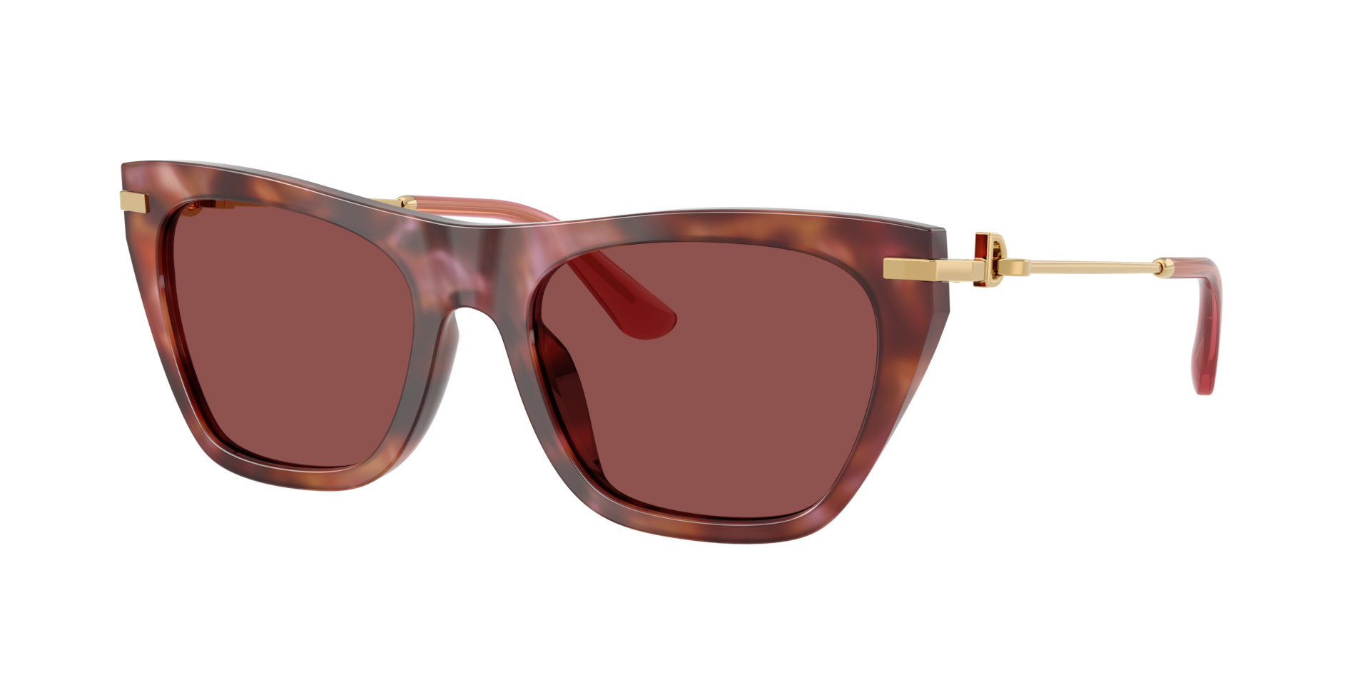 Dolce&Gabbana Frau Sunglass DG4511 - Rahmenfarbe: Havana Braun, Linsenfarbe: Dunkelviolett