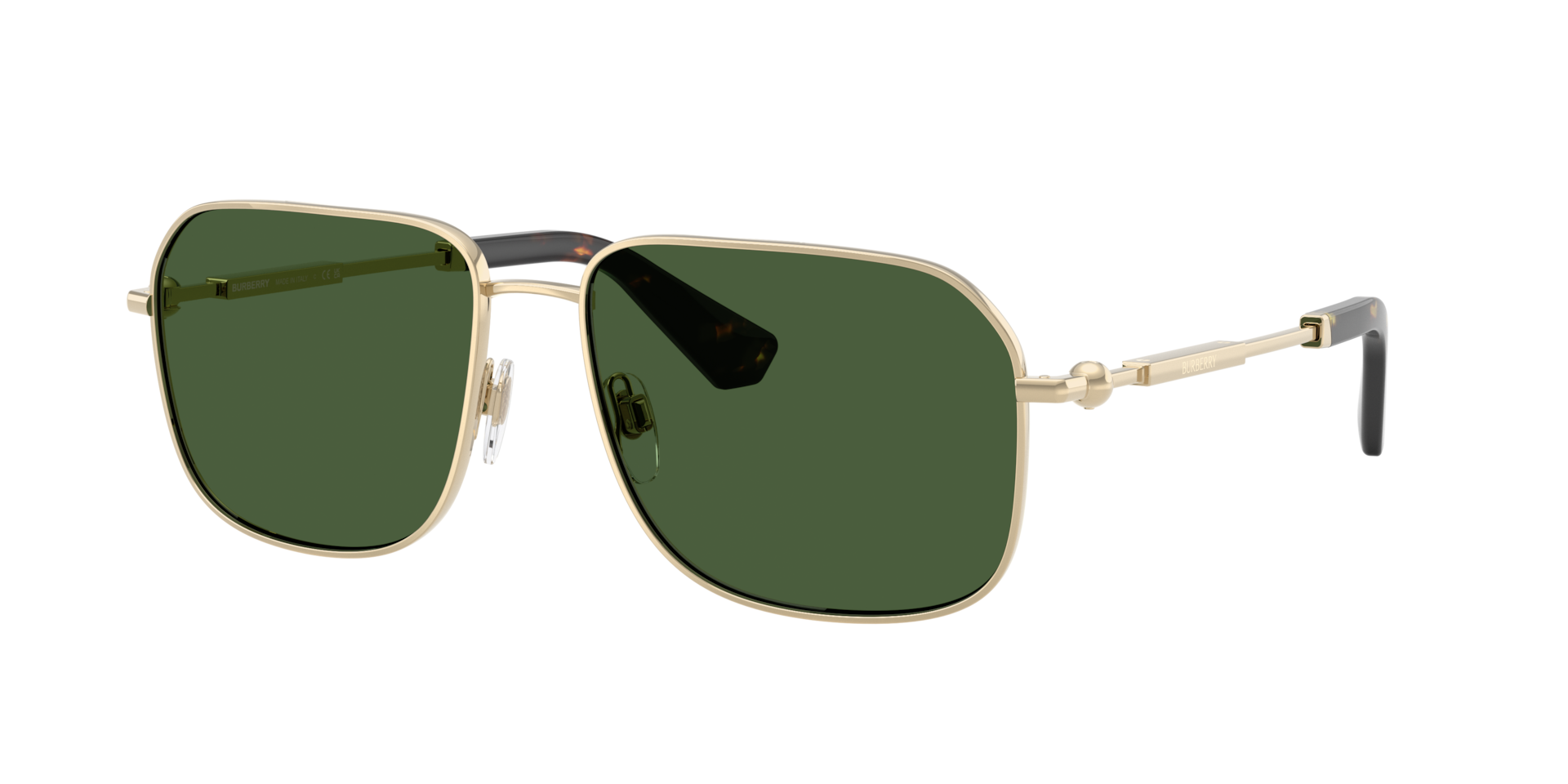Burberry Homme Sunglass BE3159 - Couleur du Monture Dor clair Couleur de Lentille Vert fonc 132 €