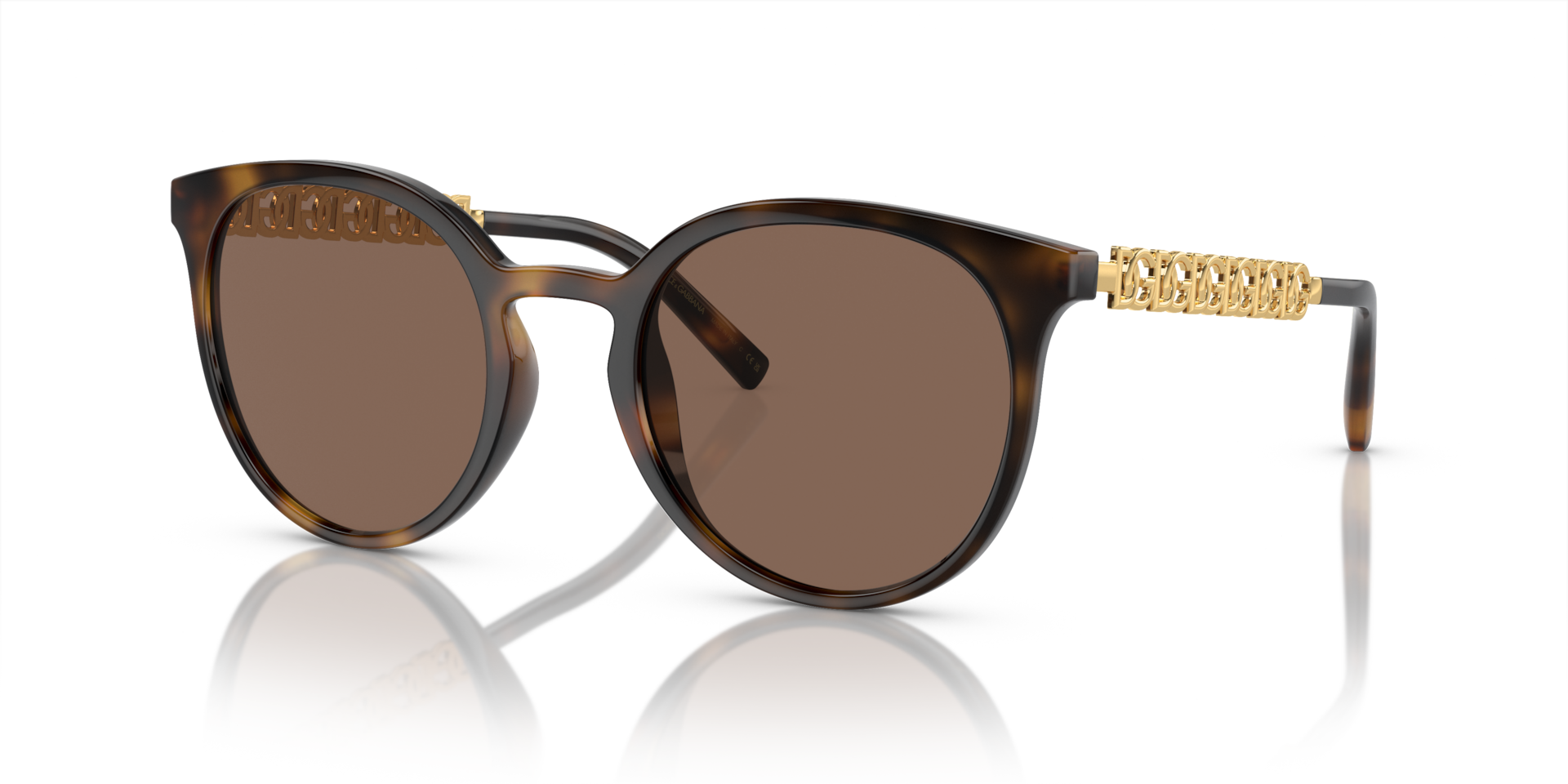 Dolce&Gabbana DG6189U L (52 - 22) with Brown lenses and Tortoise