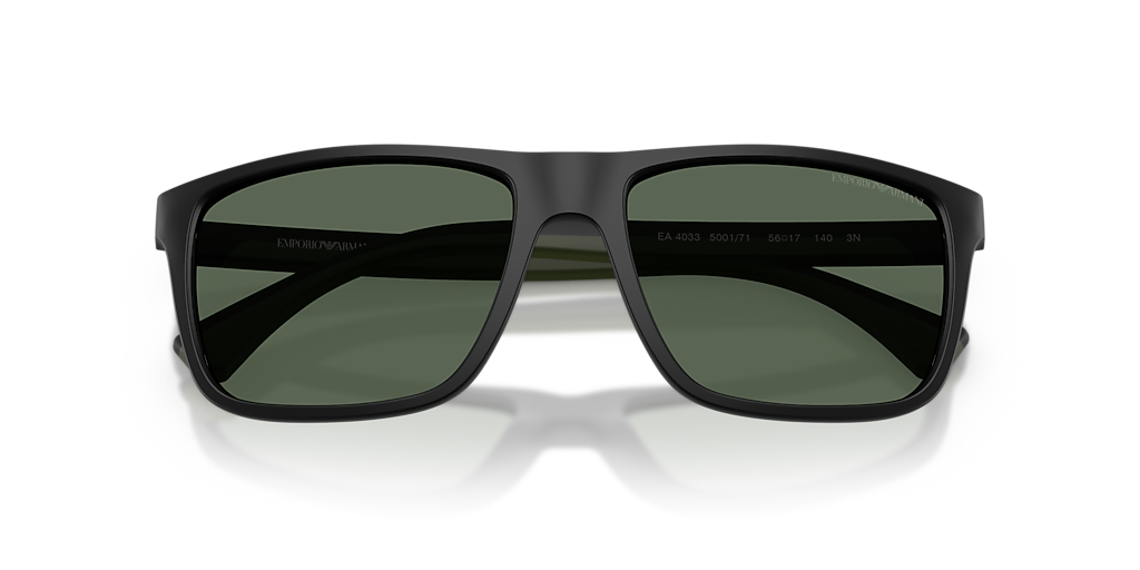 Emporio Armani EA4033 L (56 - 17) with Green lenses and Black