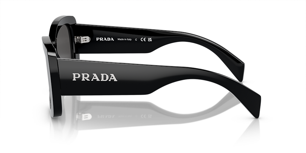 Prada PR A08S M (56 - 20) with Grey lenses and Black frame