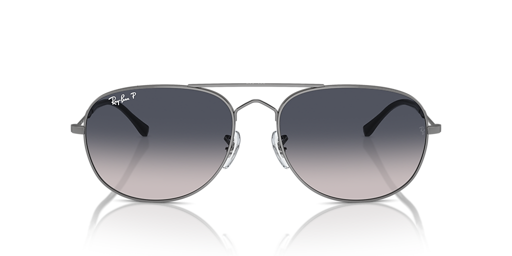 Ray-Ban Bain Bridge XXL (60 - 17) with Blue lenses and Grey frame