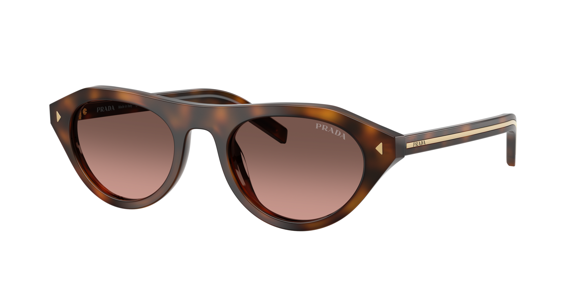 Prada Vrouwelijk Sunglass PR B15S - Framekleur: Juniper schildpad, Lenskleur: Bruin Gradiënt Grijs