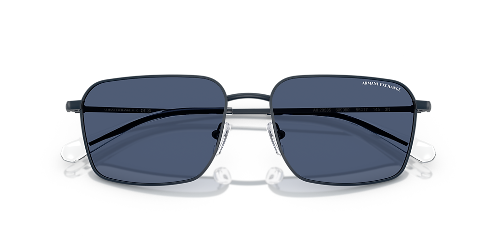Armani Exchange AX2053S L (57 - 17) with Blue lenses and Blue