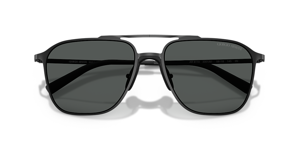 元値110万　GIORGIO ARMANI 黒ラベル ラビットファー ジャケット Giorgio Armani AR6110 XXL (58 - 18) with Grey lenses and Black