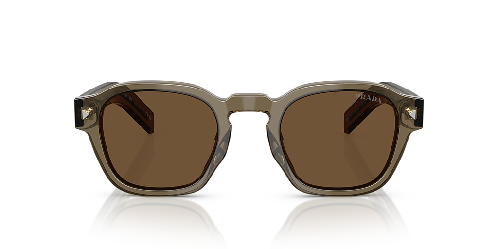 Prada PR A16SF L (53 - 21) with Brown lenses and Beige frame