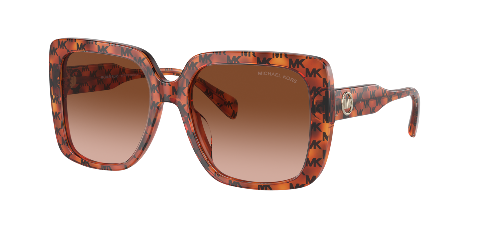 Michael Kors Femme Sunglass MK2183U Mallorca - Couleur du Monture Amber Mk Heritage Couleur de Lentille Dgrad marron 76 €