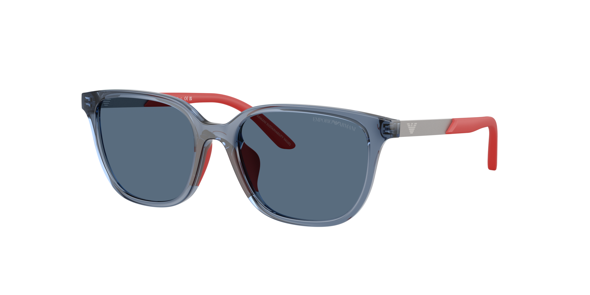 Emporio Armani  Sunglass EK4006U - Couleur du Monture: Transparent Bleu, Couleur de Lentille: Bleu foncé