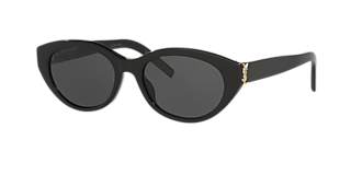Saint Laurent SL 214 Kate L (55 - 20) with Grey lenses and