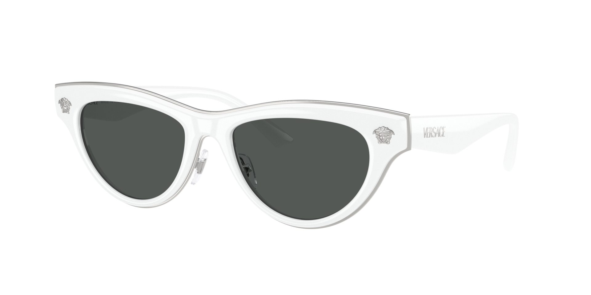 Versace Femme Sunglass VE2273 - Couleur du Monture Blanc Couleur de Lentille Gris fonc 121 €