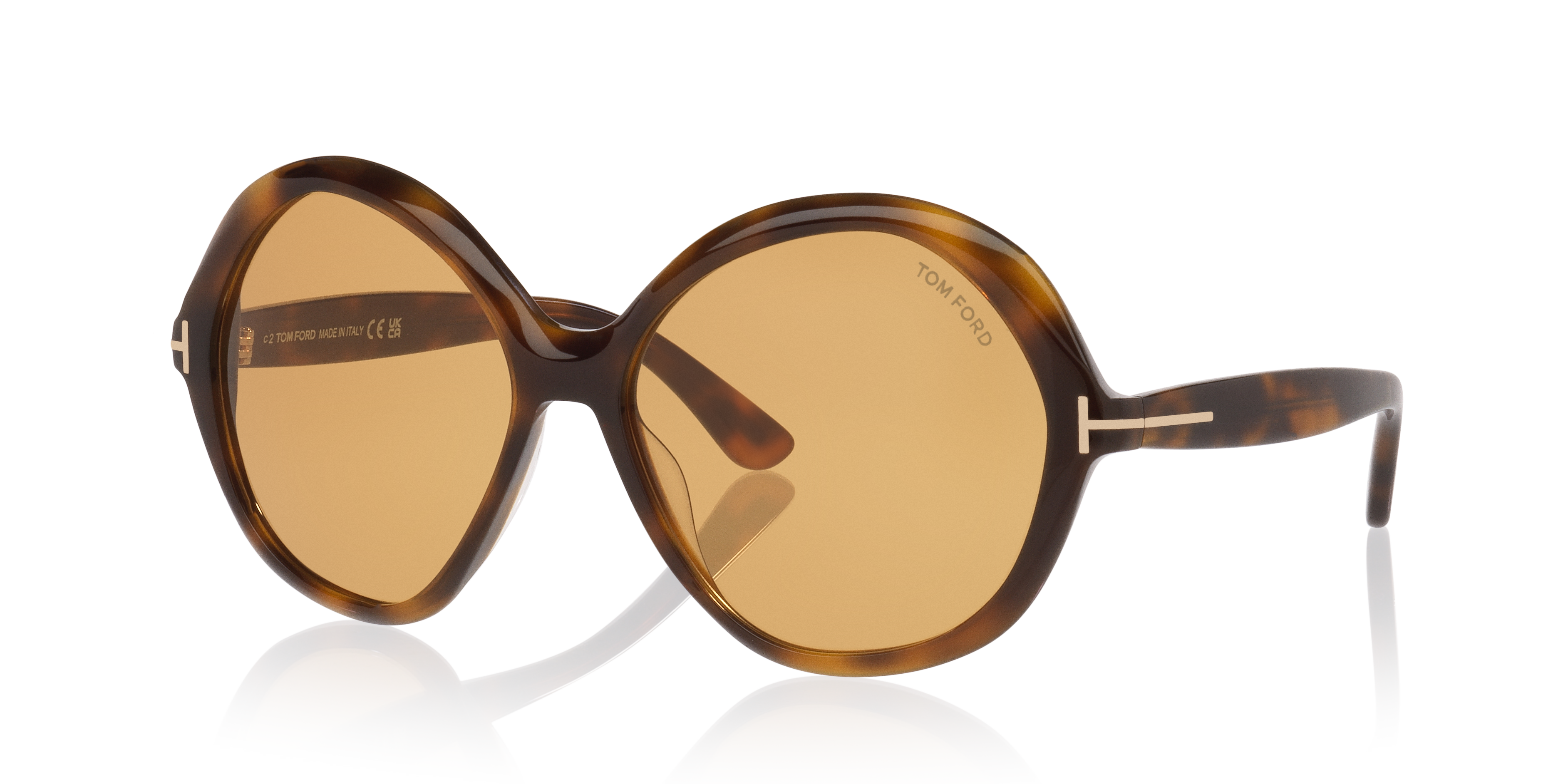 Tom Ford Annabelle-02 XXL (60 - 16) with Yellow lenses and