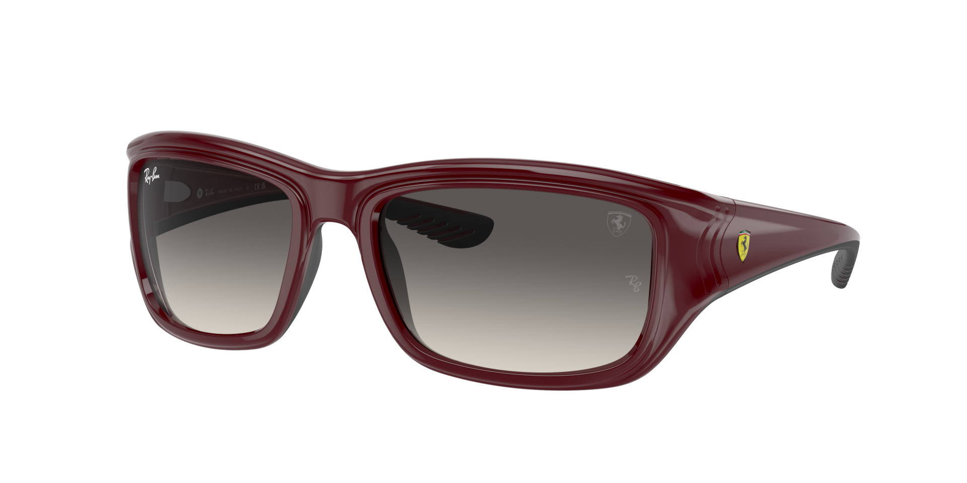 RAY-BAN Man Sunglasses RB4405M Scuderia Ferrari Collection  -  Frame color: Dark Red On Black, Lens color: Grey