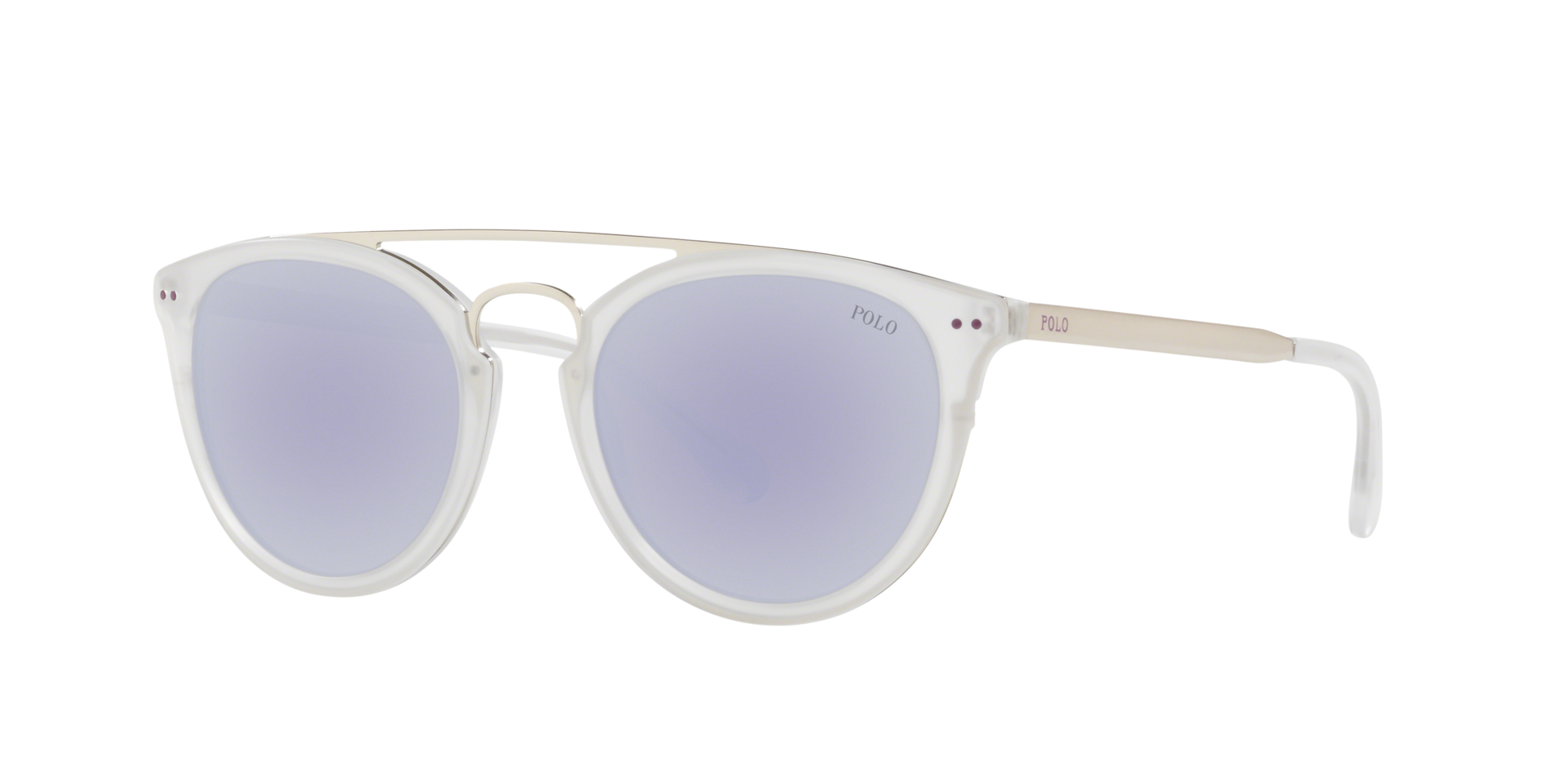 Polo Ralph Lauren Homme Sunglass PH4121 - Couleur du Monture: Cristal mat, Couleur de Lentille: Flash Lilas