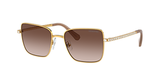 Swarovski SK7023 XL (0 - 137) com Lentes Rosa e Armação Ouro