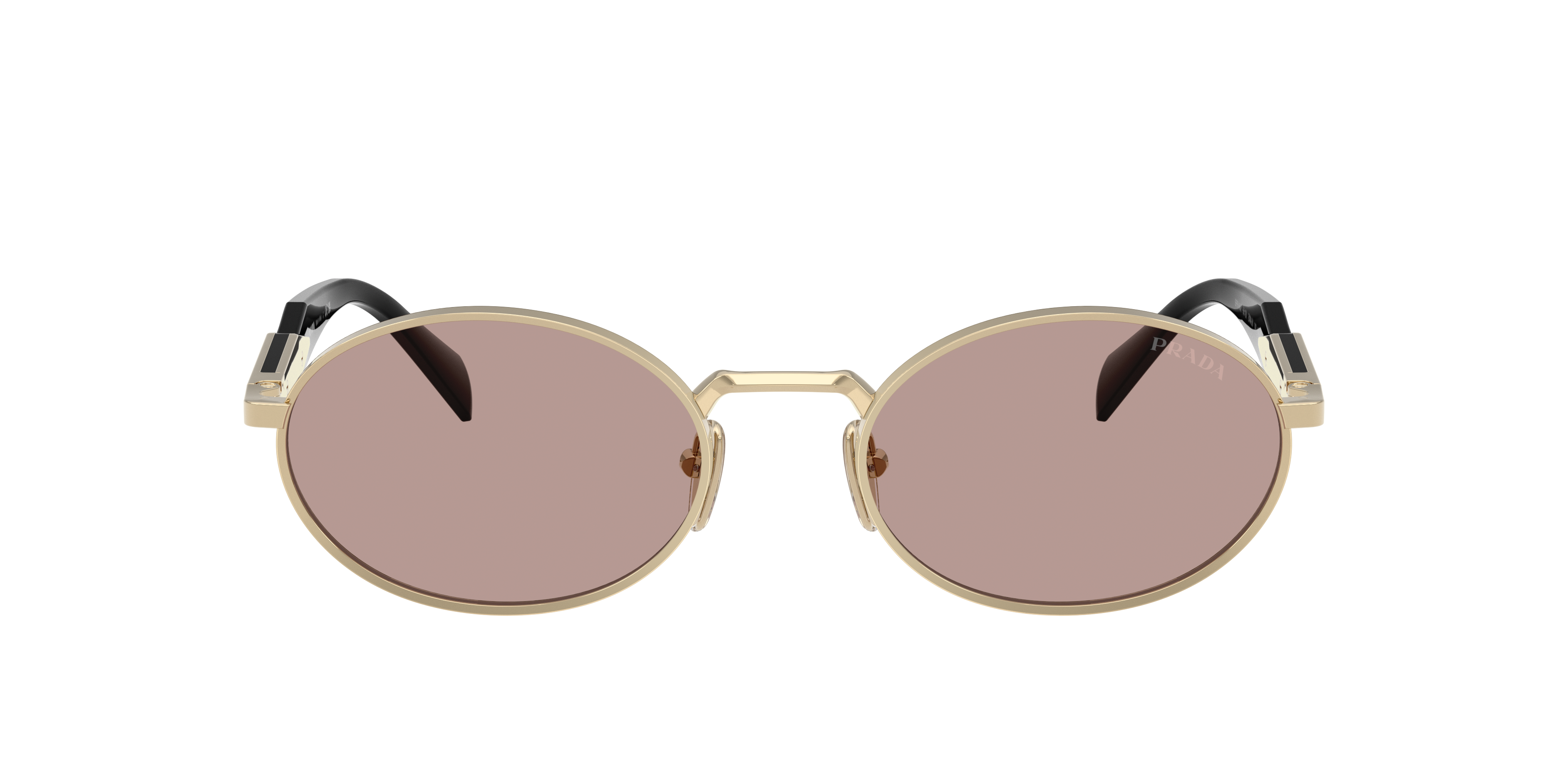 Prada PR 65ZS L (55 - 20) with Violet lenses and Gold frame