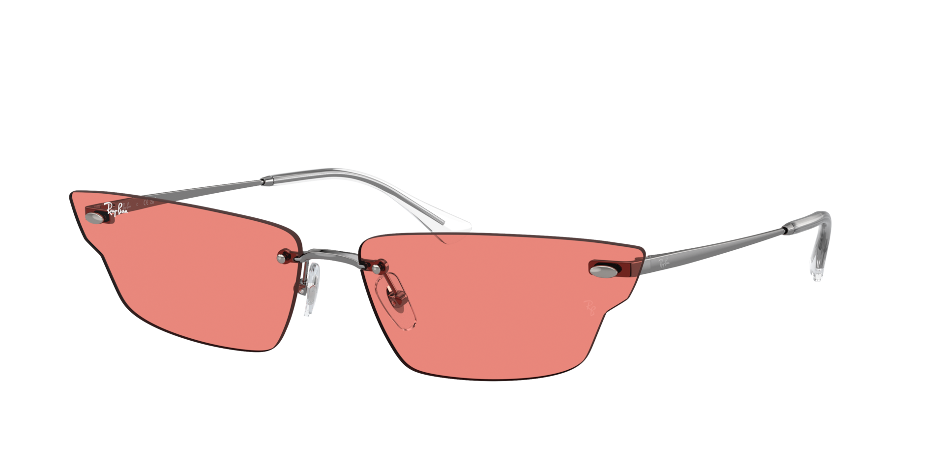 Ray-Ban Unisex Sunglass Anh Bio-Based -  Frame color: Gunmetal, Lens color: Pink