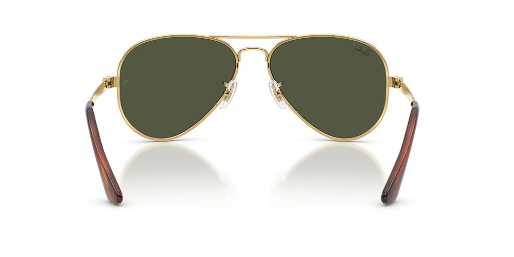 Ray-Ban Aviator Max XL (58 - 16) with Green lenses and Gold frame