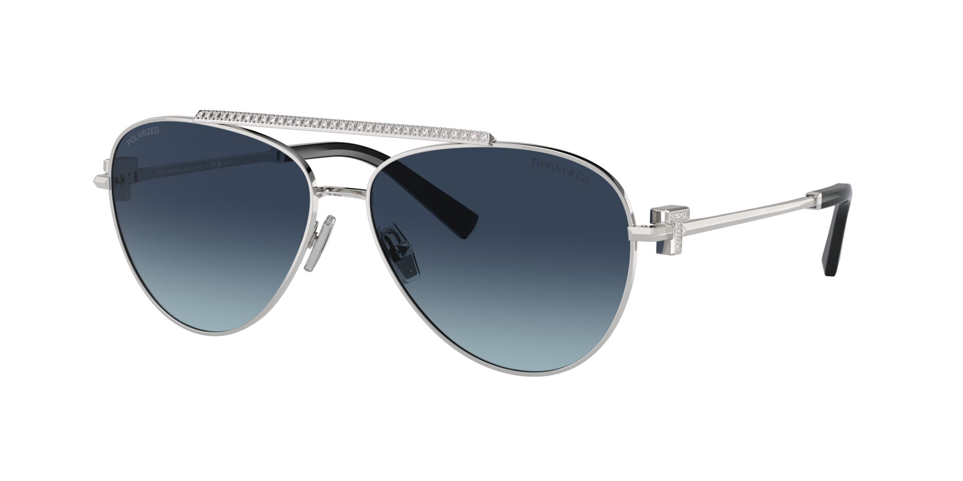 Tiffany & Co. TF3101B XL (59 - 14) with Blue lenses and Silver