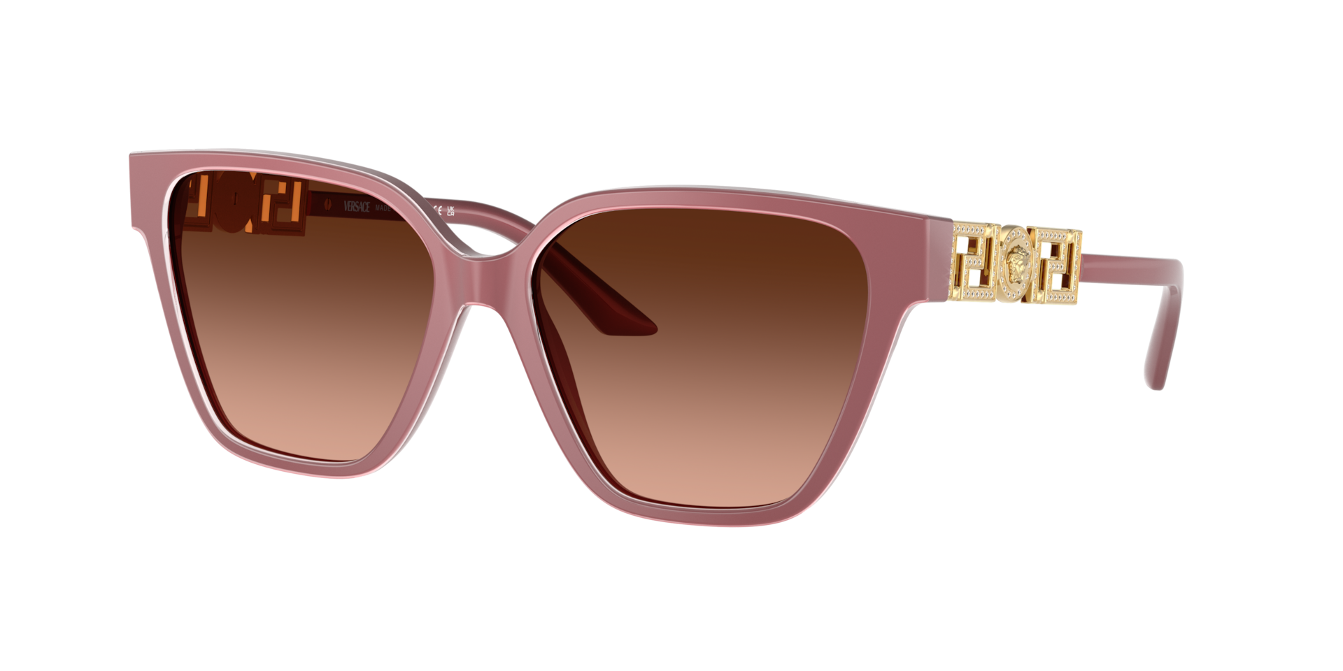 Versace Woman Sunglass VE4471B -  Frame color: Perla Dark Ruby, Lens color: Pink Gradient Grey