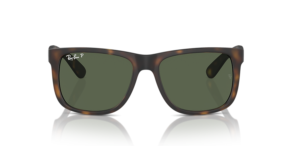 Ray-Ban Justin Classic S (54 - 16) with Green lenses and Tortoise