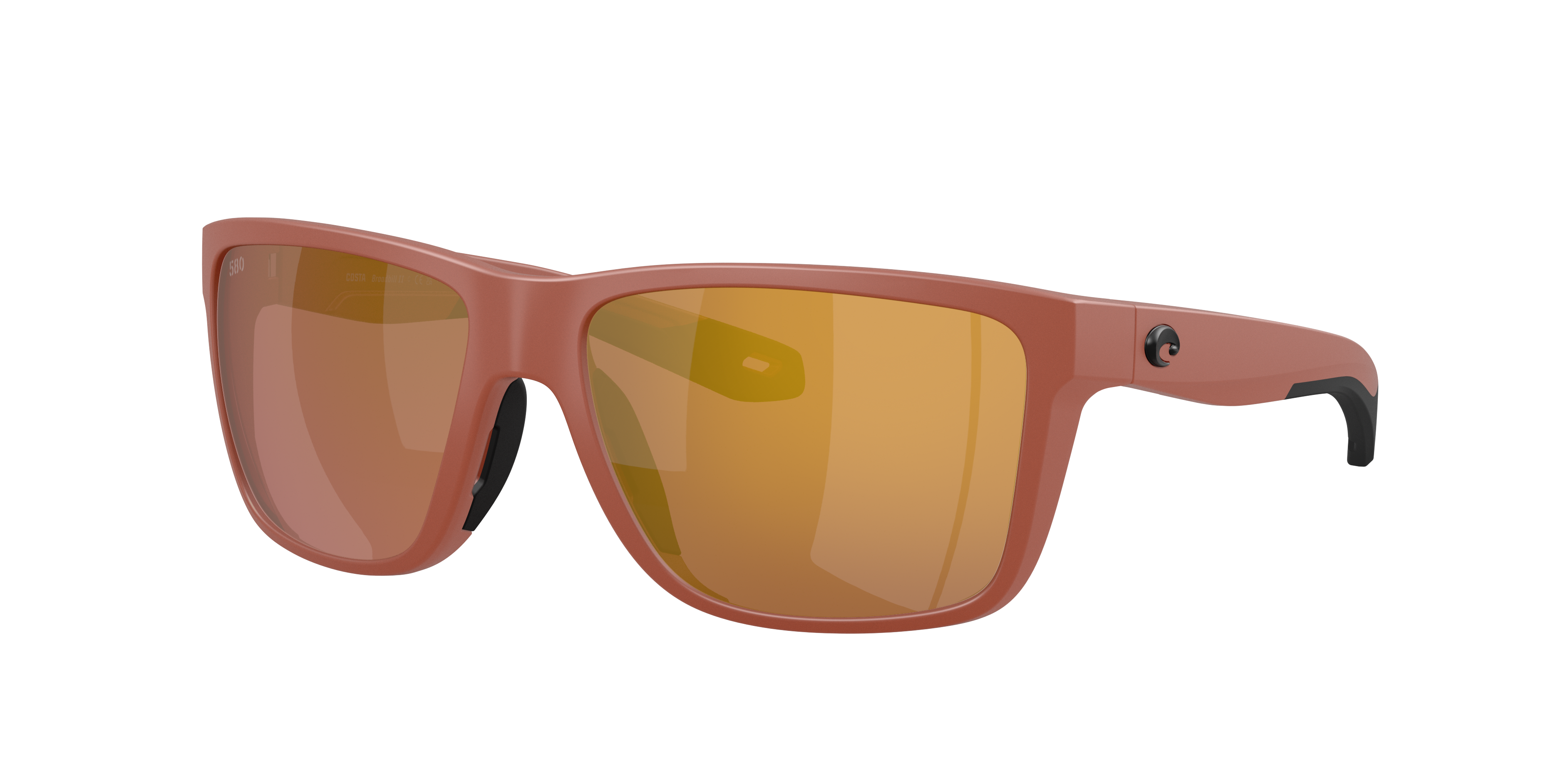 Costa Man Sunglass Broadbill II -  Frame color: Matte Terra Cotta, Lens color: Gold Mirror