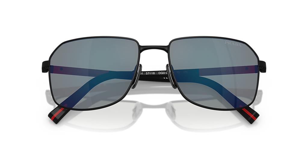 Prada Linea Rossa PS A51S XL (57 - 18) with Grey lenses and Black