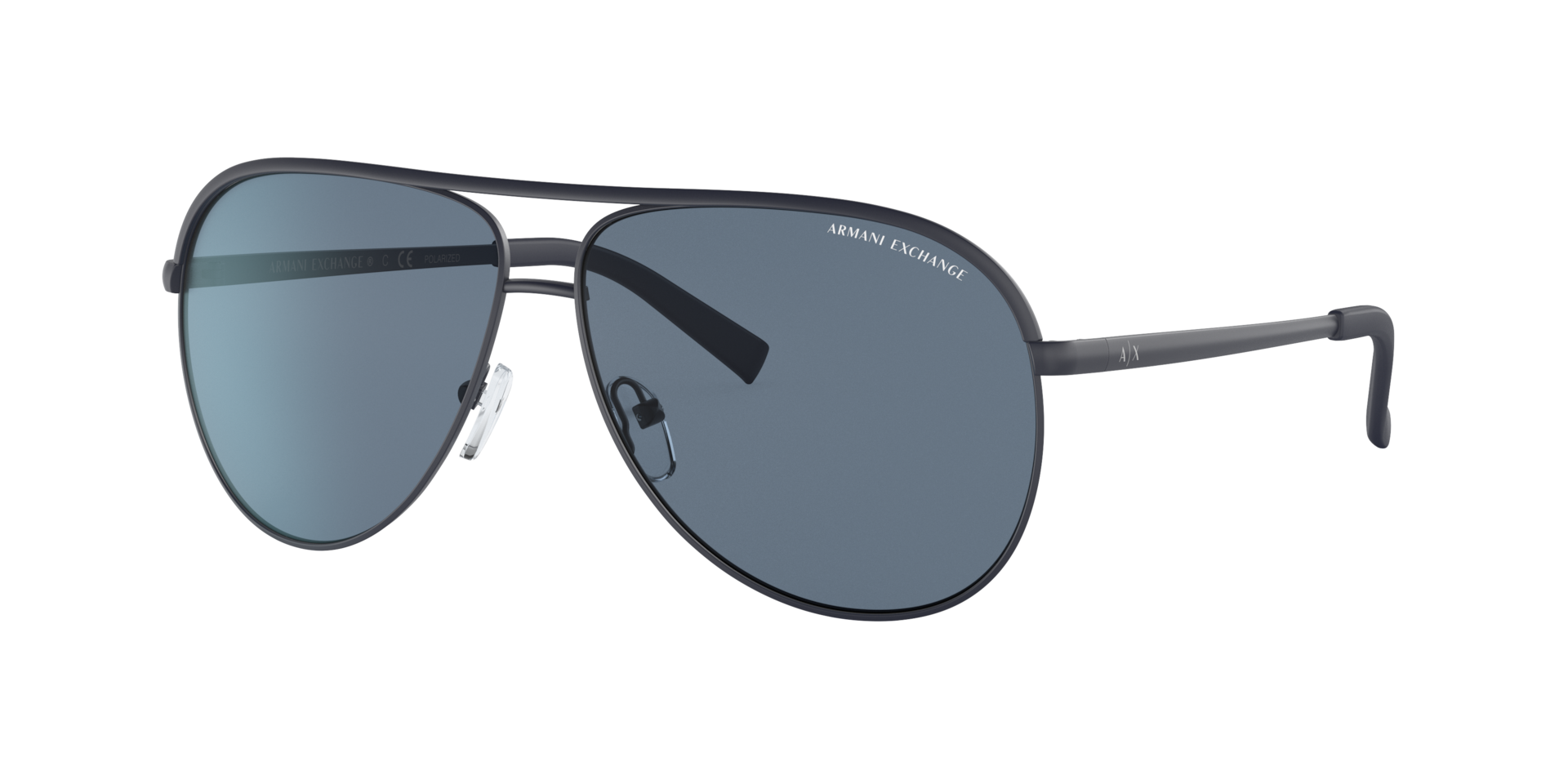 Armani Exchange Unisex Sunglass AX2002 - Couleur du Monture Bleu mat Couleur de Lentille Bleu fonc polaris 63 €