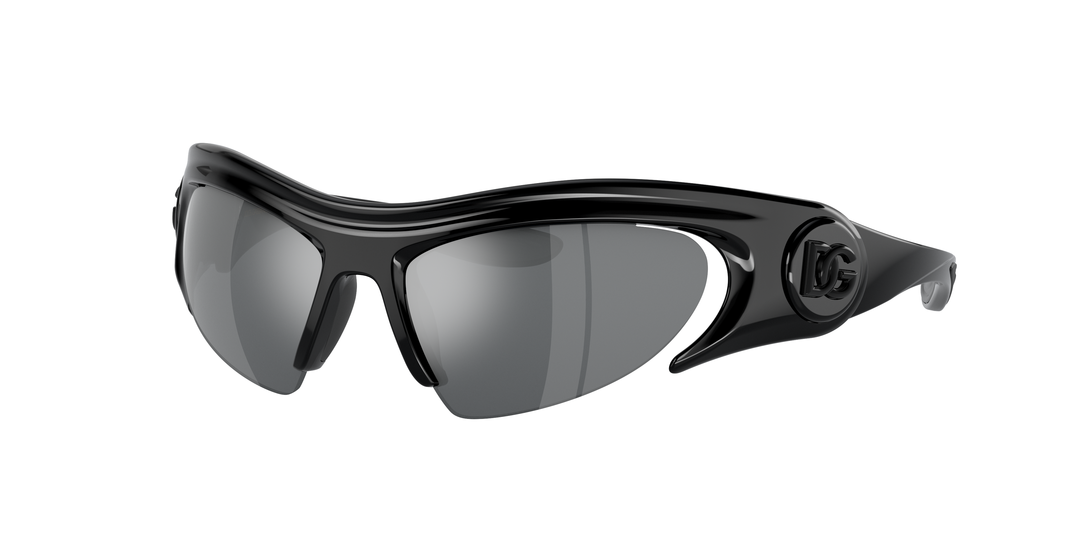 Dolce&Gabbana Unisex Grau Verspiegelt Schwarz Sunglass Dg6192 - Rahmenfarbe: Schwarz, Linsenfarbe: