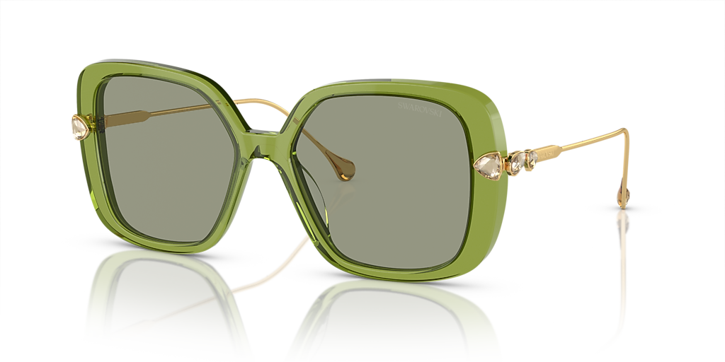 Swarovski SK6011 XL (55 - 17) with Green lenses and Green frame