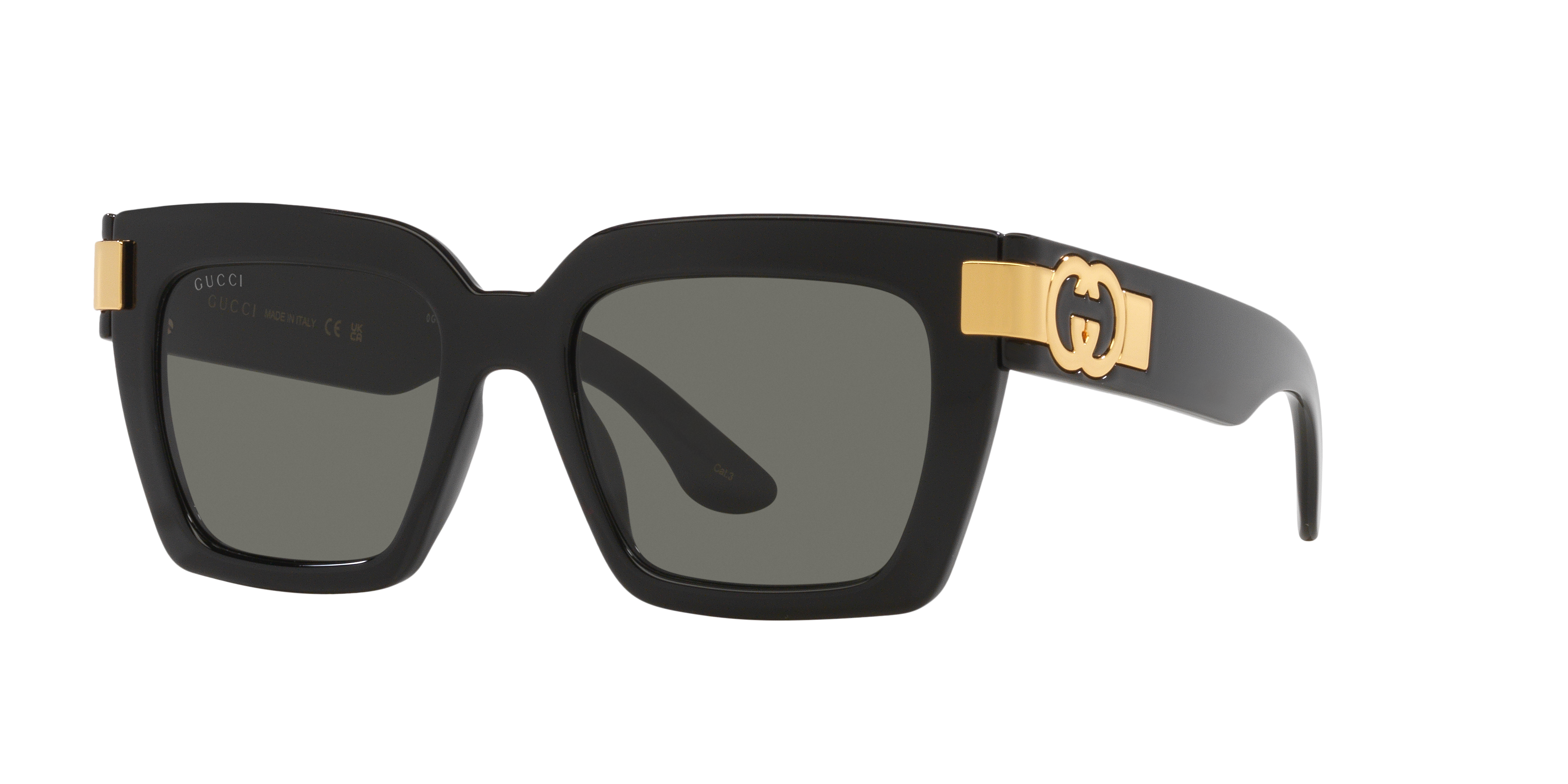 Gucci GG1689S M (54 - 19) with Grey lenses and Black frame