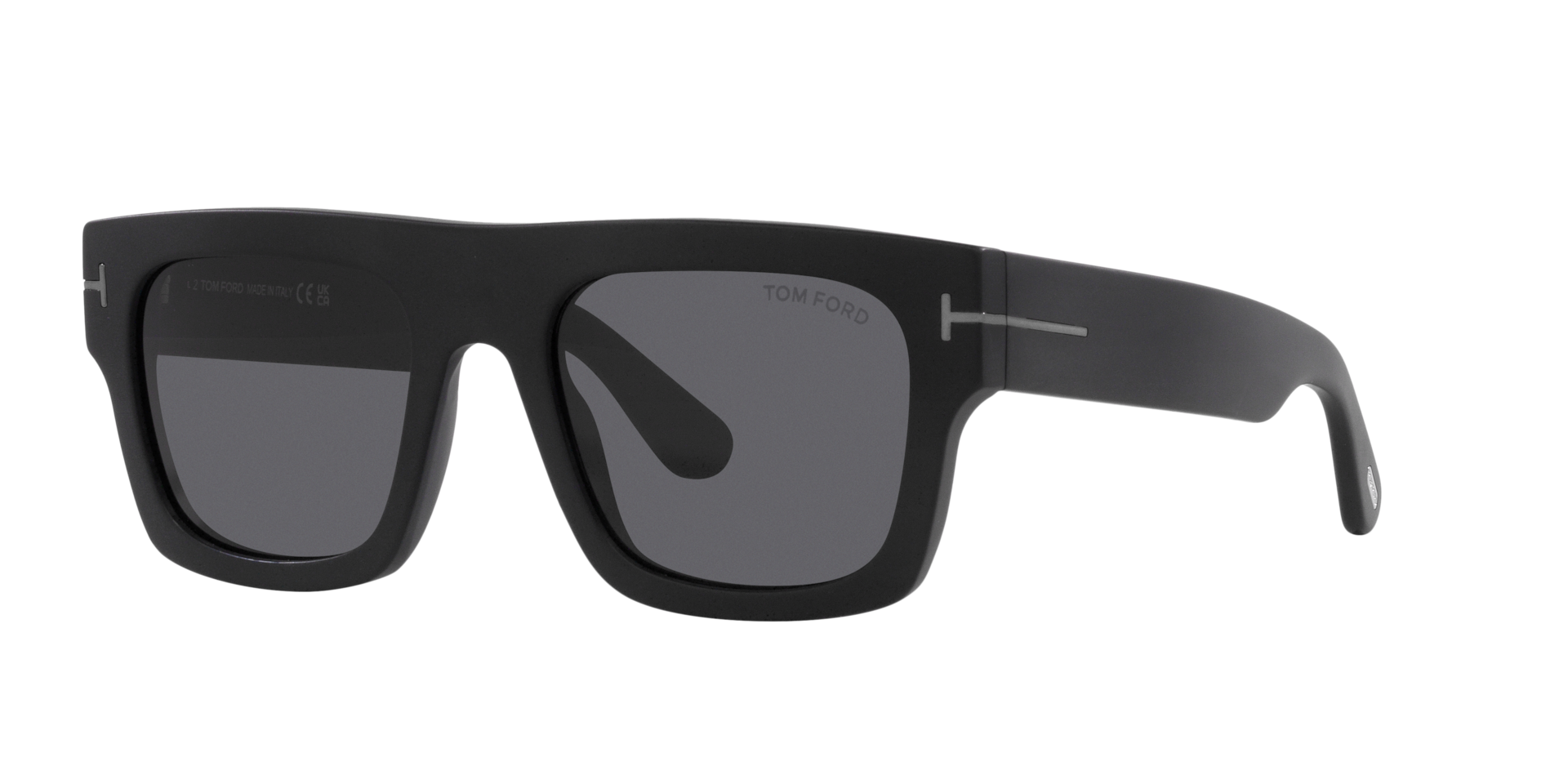 Tom Ford Homme Sunglass FT0711-N - Couleur du Monture Noir mat Couleur de Lentille Gris 320 €