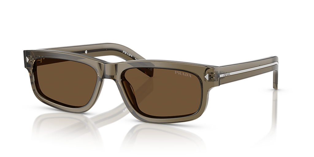PRADAサングラスSPR B11 ブラウン Prada PR B11S M (55 - 17) with Brown lenses and Beige frame