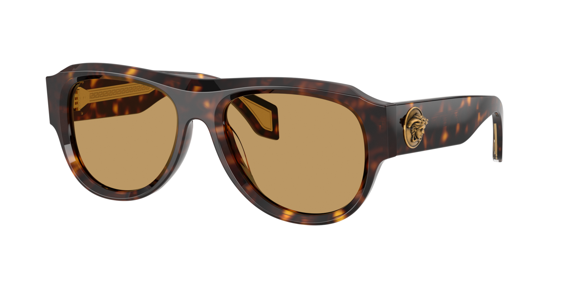 Versace Brown Man Ve4518u 108/73 Sunglasses Acetate Pilot Normal - Image 2