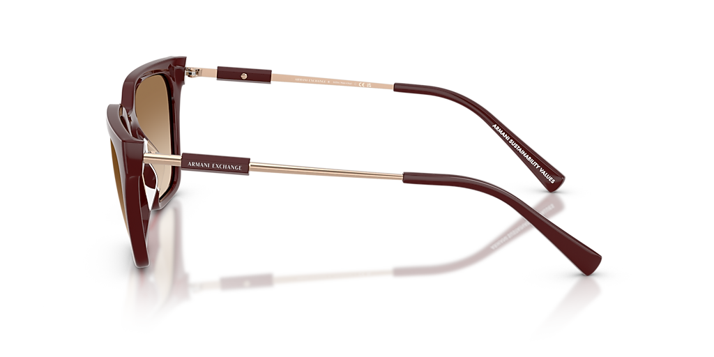 Armani Exchange AX4158SF XL (55 - 20) with Brown lenses and Red
