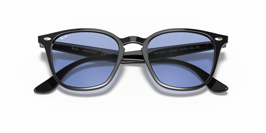 Ray-Ban RB4258 L (52 - 20) with Blue lenses and Black frame
