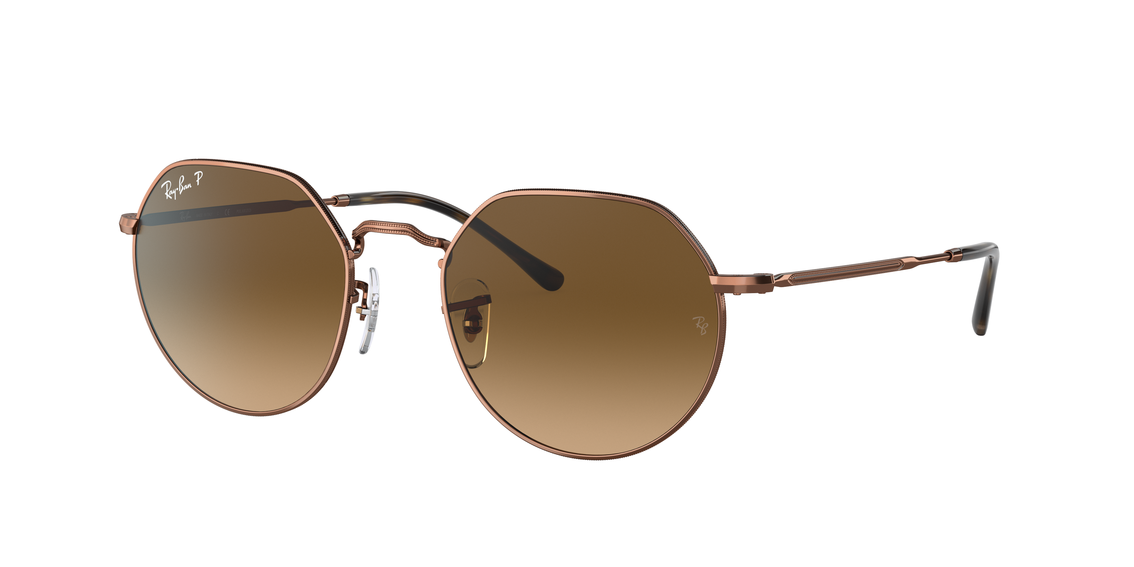 Ray-Ban Jack L (53 - 20) with Brown lenses and Copper frame