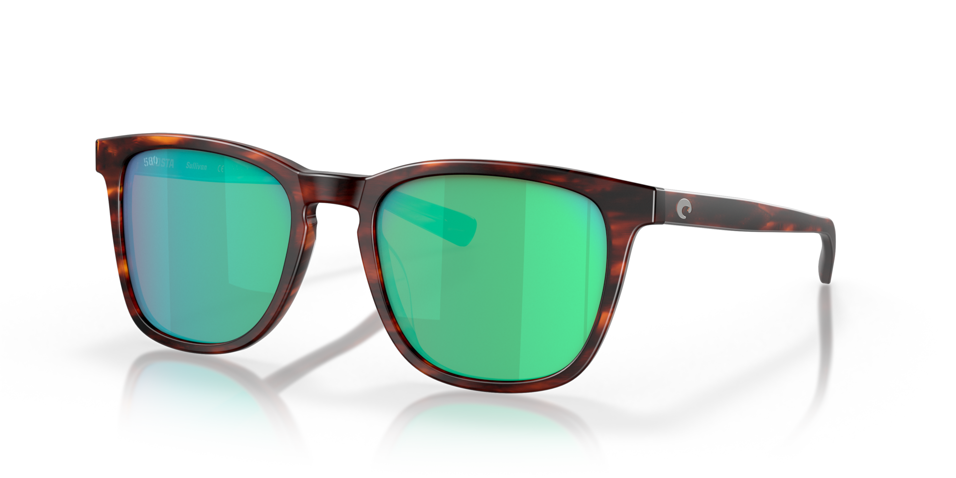 Costa Sullivan M (53 - 19) with Green lenses and Tortoise frame
