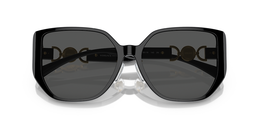 Versace VE4449D L (58 - 16) with Grey lenses and Black frame