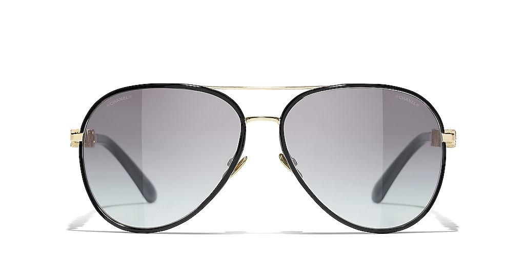 Chanel Pilot Sunglasses CH4284B L (59 - 14) with Grey lenses  display picture 1