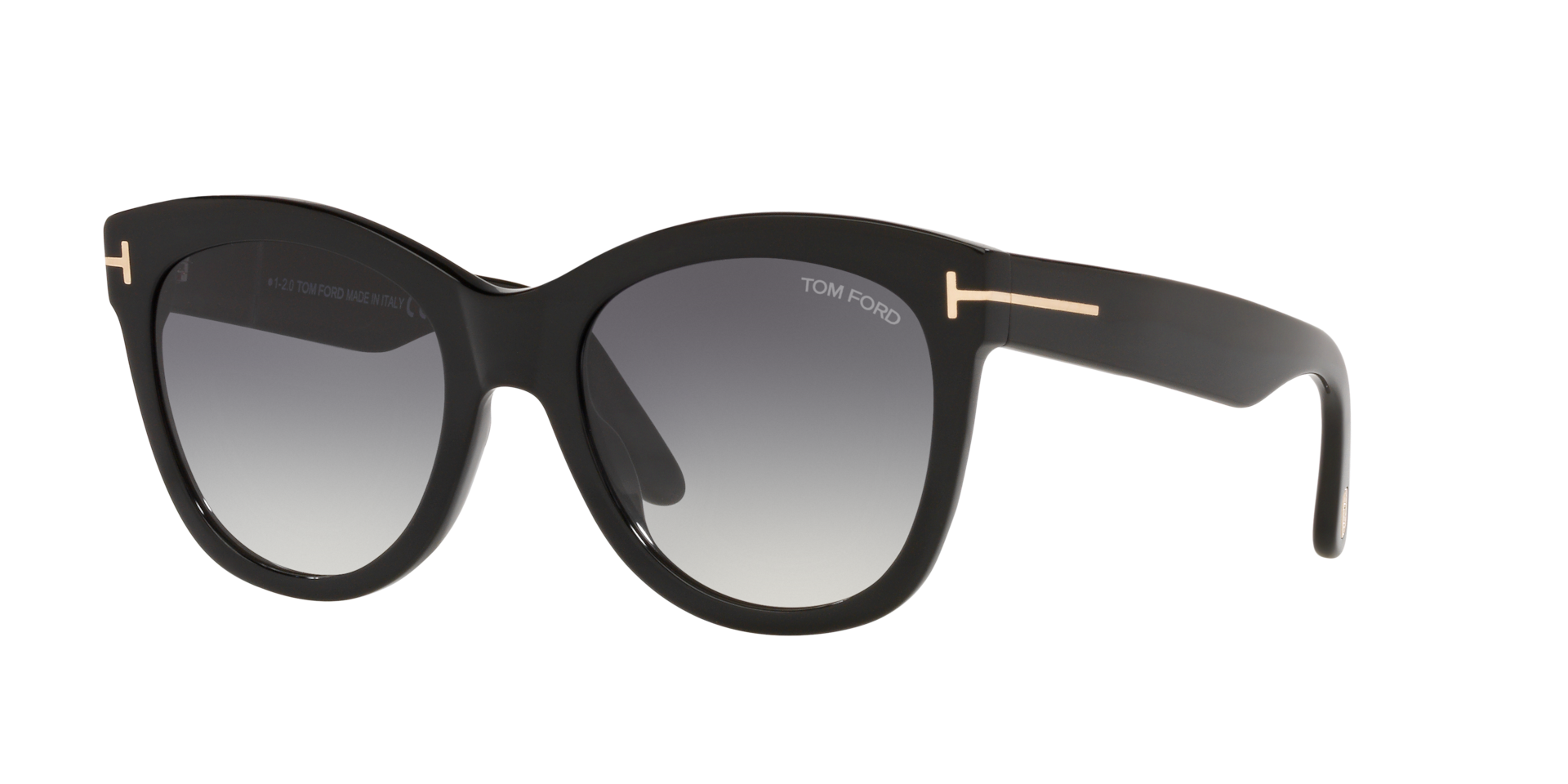 Tom Ford Femme Sunglass FT0870 - Couleur du Monture Noir brillant Couleur de Lentille Dgrad Gris 290 €