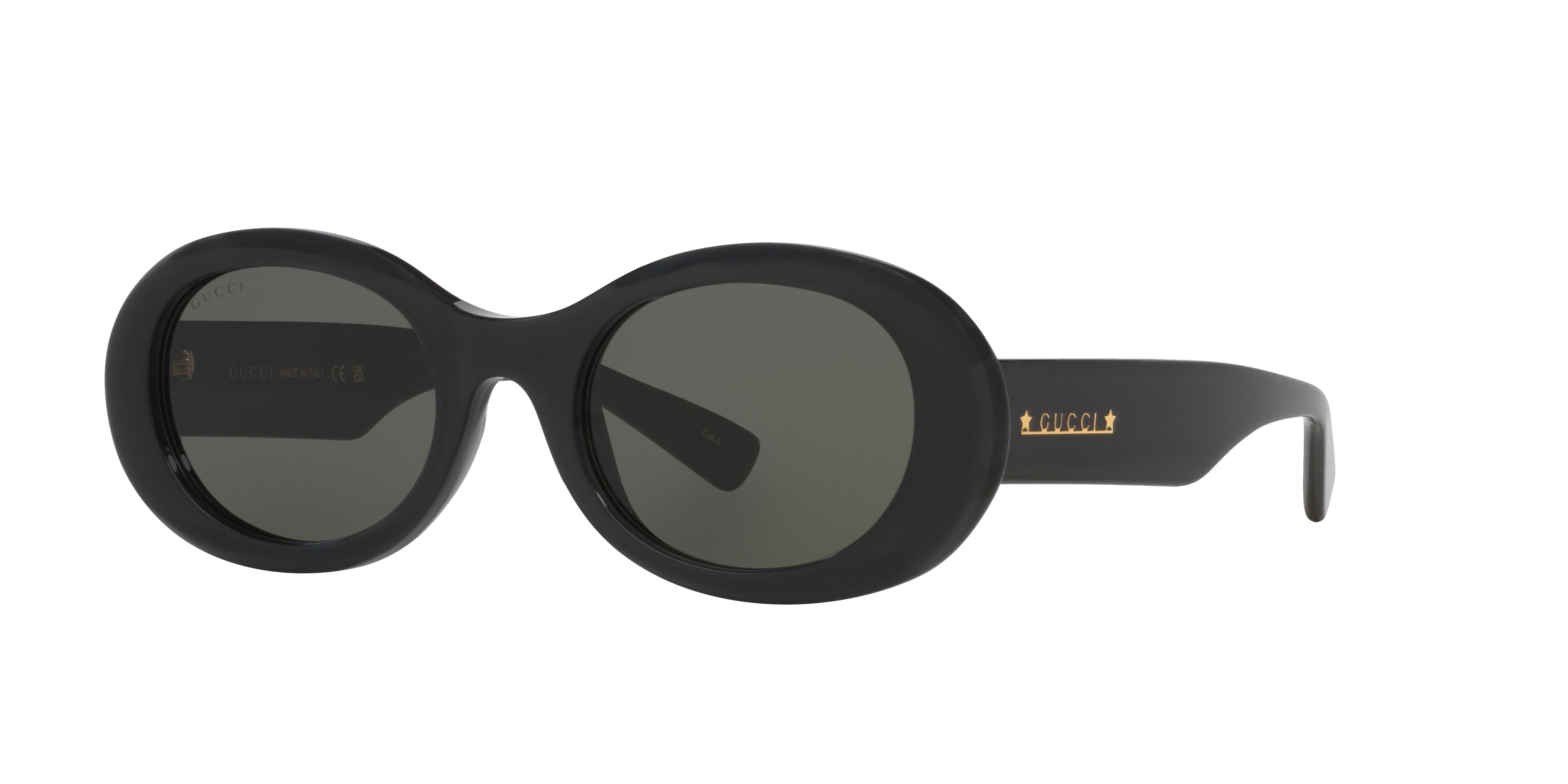 Gucci GG1587S M (52 - 22) with Grey lenses and Black frame
